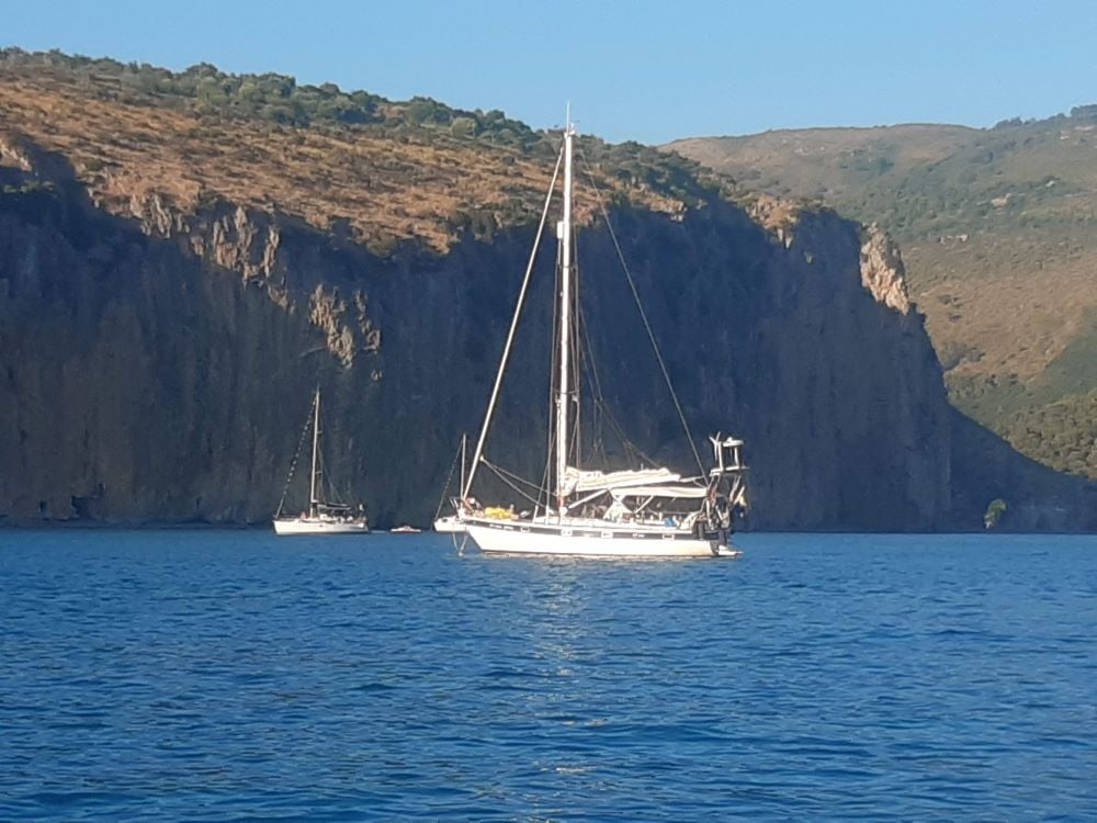 Ankring utanför Italien